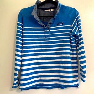 LLBean soft cotton Rugby Stripe top.